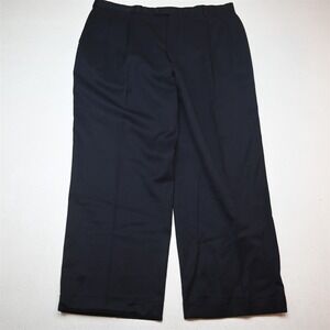 Bespoke 38x29 Navy Blue Wool Pleated Cuffed Classic Dress Mens Pants